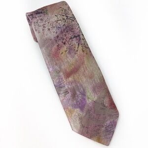 Vintage Oscar de la Renta Studio Men’s Watercolor Necktie Tie Pastel Abstract